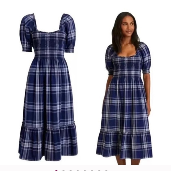 Hill House Dresses & Skirts - Hill House Navy Checkered Louisa Dress